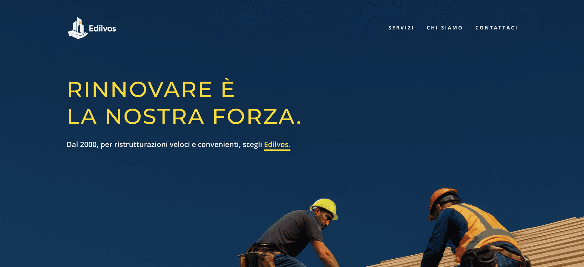 Screenshot of Edilvos Website