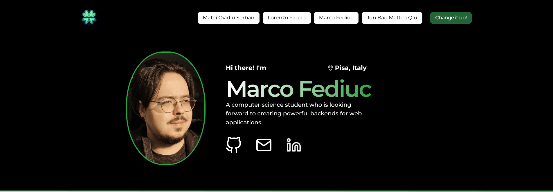 Screenshot of Tetrafolio Website